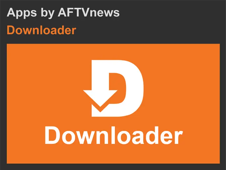 Identificação do aplicativo Downloader da AFTVnews